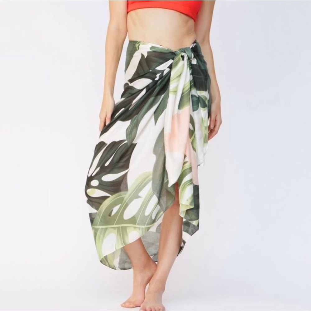 Virginia Wolf leaf print wrap